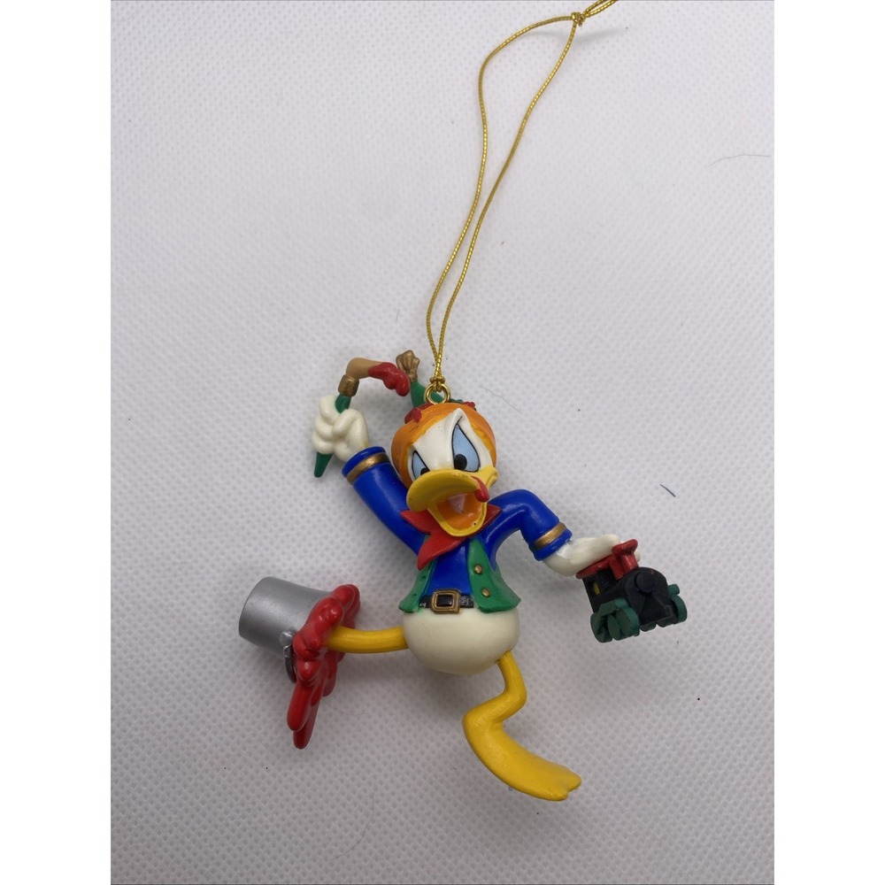 Vintage Disney Donald Duck Stepping in Paint Christmas Ornament 1996